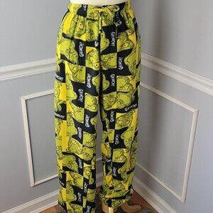 DR. SEUSS Grinch Printed Unisex Christmas Holiday Yellow Green Loungewear Pants